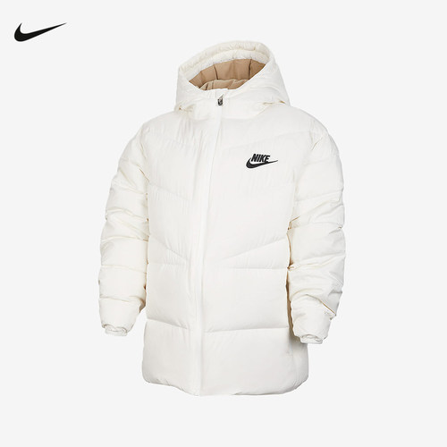 NIKE耐克大童拒水羽绒夹克冬季新款男女短款保暖羽绒服IQ3182-133