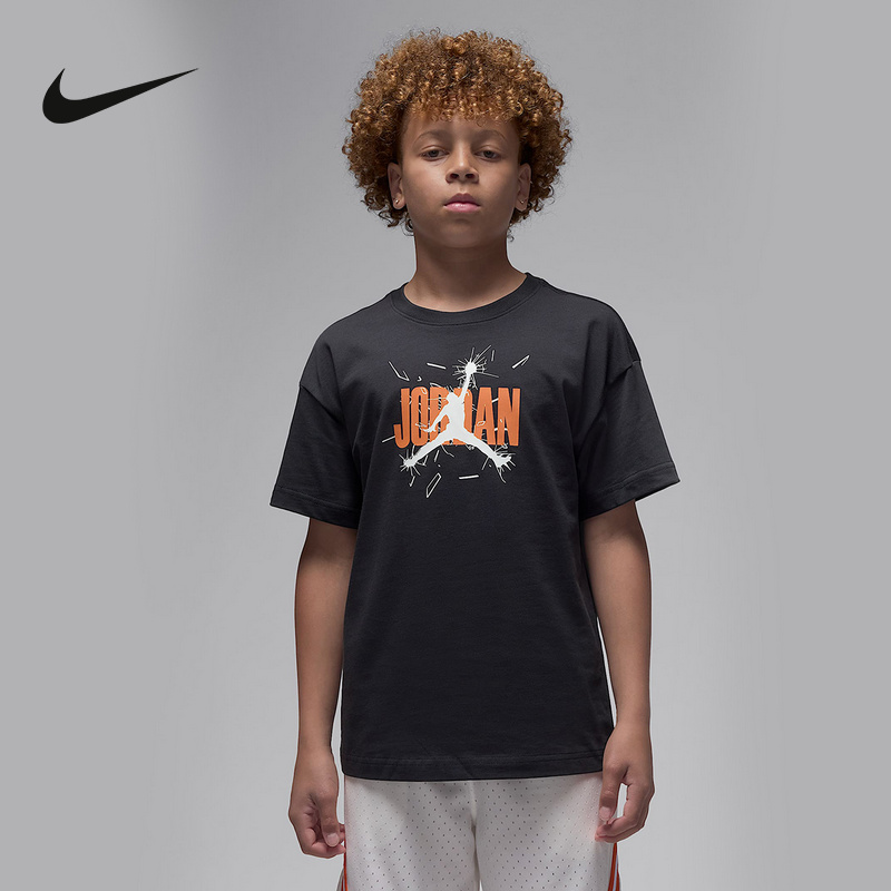 Nike耐克男夏季儿童新款百搭时尚舒适运动休闲短袖T恤IO2465-045