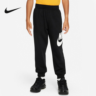 Nike耐克春季新款裤子儿童休闲长裤运动裤黑色束脚长裤FV2878-010