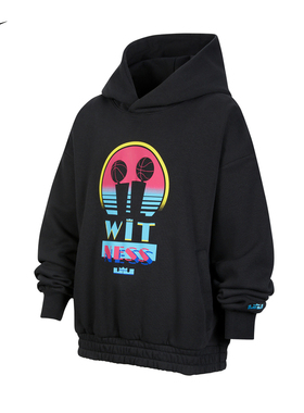 Nike耐克2025年冬季新款大童连帽套头衫印花保暖卫衣IM7402-045