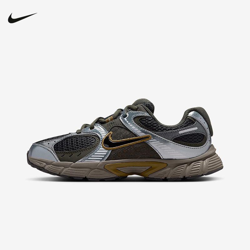 NIKE耐克女鞋大童鞋V5 RNR网面运动鞋复古老爹鞋跑步鞋HQ6411-300