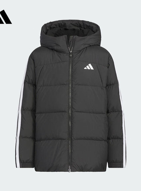 adidas阿迪达斯2025冬男大童休闲舒适外套保暖运动服羽绒服KC5928