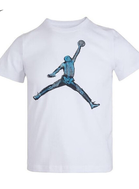 NIKE耐克短袖男夏新款Jordan印花透气白色圆领运动T恤IO2797-100
