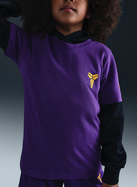 Nike耐克男女童T恤大童新款舒适时尚棉休闲运动上衣HM5667-504