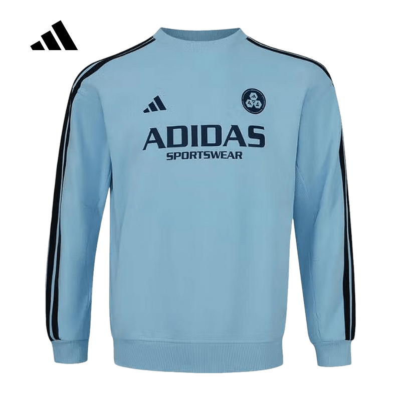 Adidas阿迪达斯男大童时尚潮流休闲运动新款上衣圆领卫衣JN1736