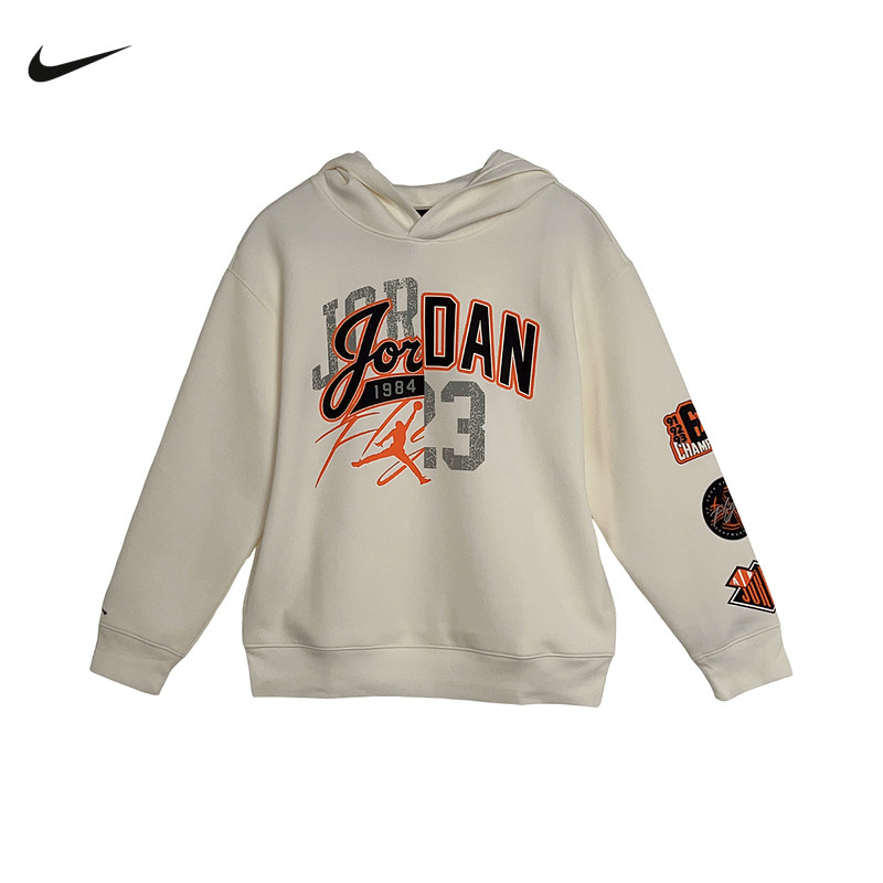 Nike耐克2025冬新款男针织套头衫印花上衣圆领休闲卫衣IO6217-133