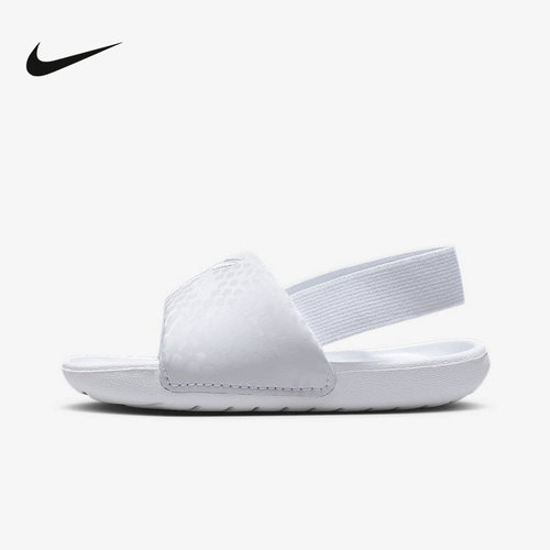 Nike耐克男女童鞋新款百搭轻盈时尚舒适易穿脱休闲拖鞋IF2876-100