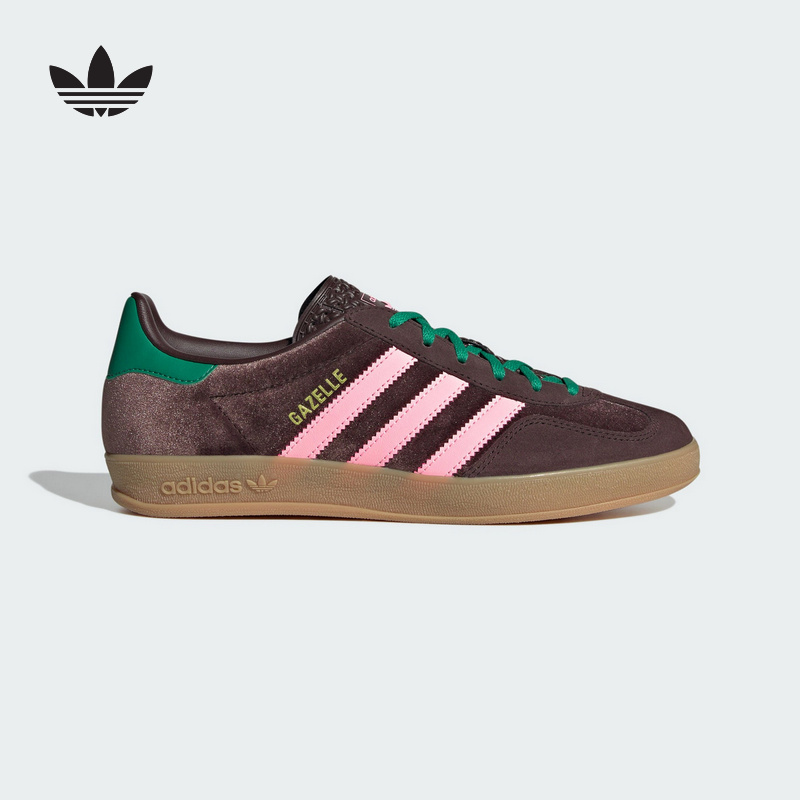Adidas 阿迪达斯三叶草25新款德训鞋GAZELLE百搭女鞋休闲鞋JI2714