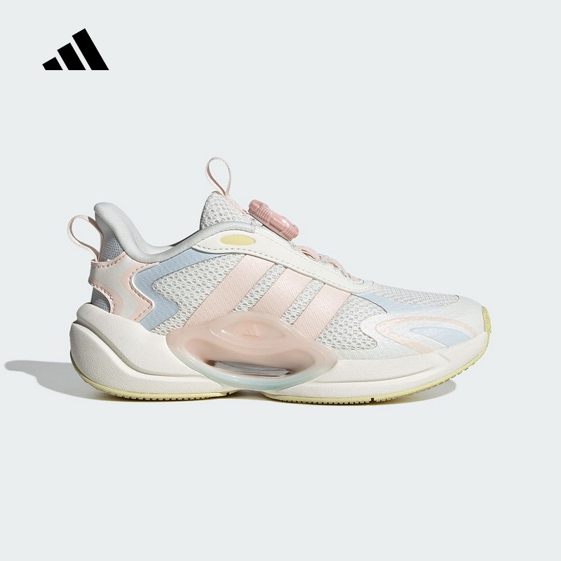 Adidas阿迪达斯女孩跑步鞋25秋季新款女儿童BOA旋钮运动鞋 JQ4503