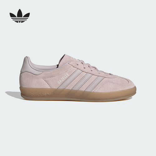 adidas阿迪达斯三叶草T头鞋春女GAZELLE INDOOR板鞋德训鞋 IH9221