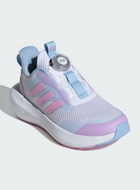 阿迪达斯男童女童童鞋2025春季FortaRun 3.0 BOA旋钮跑步鞋IH0276