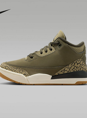 Nike耐克小童鞋JORDAN 3RETRO BPRT运动训练高帮篮球鞋DM0966-202