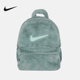 Nike耐克男女童口袋书包休闲时尚 人造皮草毛绒双肩包FZ1330 017