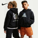 Nike耐克男女童装 010 IF1710 新款 卫衣百搭休闲舒适运动连帽套头衫