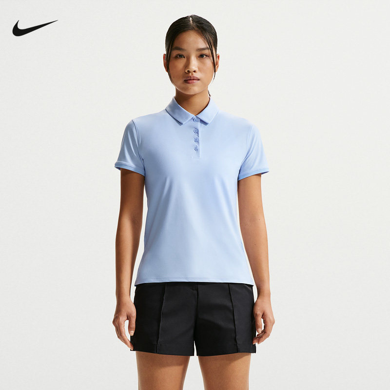 Nike耐克短袖女夏新款Dri-FIT高尔夫翻领POLO衫运动T恤FQ1575-407图片