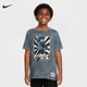Nike耐克男女童短袖 060 HQ3231 夏季 大童图案T恤棉质轻便柔软半袖