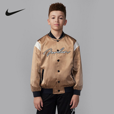 Nike耐克男童大童时尚百搭梭织休闲叠搭运动夹克外套IB8377-240