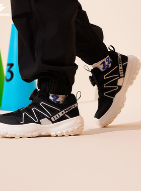 pony儿童运动鞋夏男女童学生网鞋大孔轻便透气跑步鞋242K1RN27