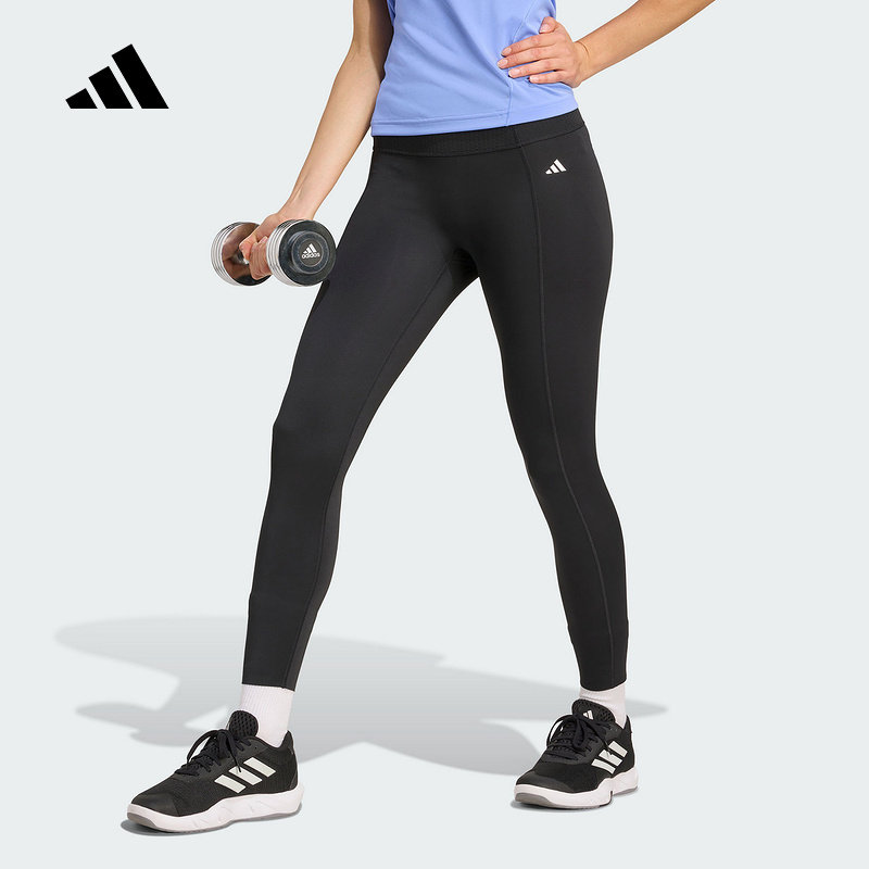 adidas阿迪达斯速干训练收腹塑形九分裤秋女OPTIME紧身裤KB7432