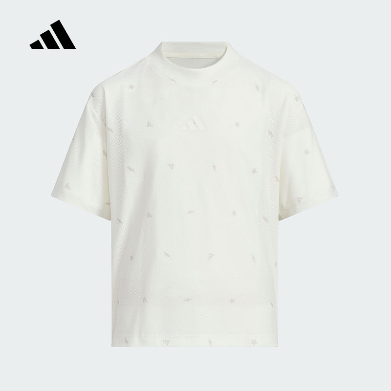 adidas阿迪达斯速干凉爽半袖大童2025夏CLIMACOOL短袖T恤JL7518