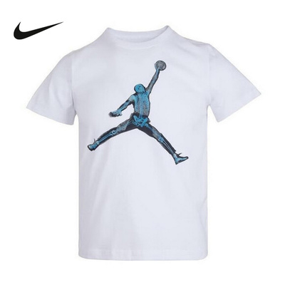 Nike耐克男子新款时尚休闲运动儿童短袖针织衫百搭T恤IO2797-100