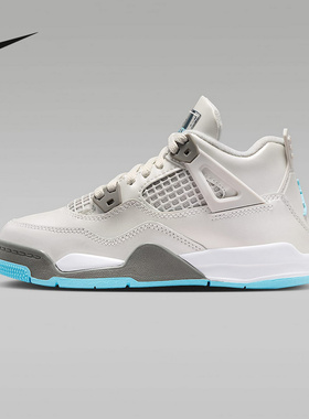 Nike耐克小童鞋2025新款JORDAN 4 运动训练高帮篮球鞋HV4682-014