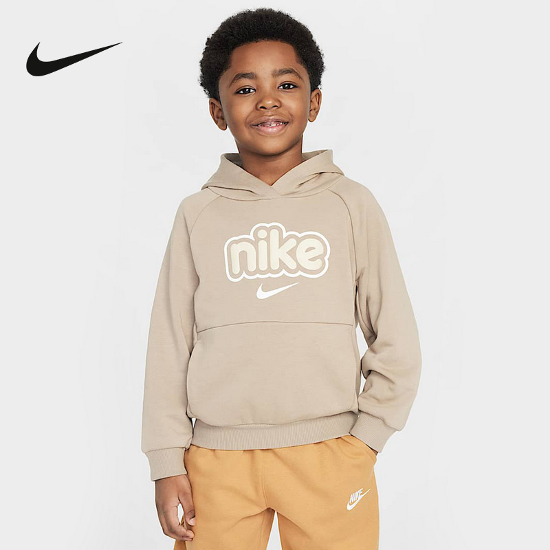 Nike耐克男女连帽衫新款卫衣针织舒适休闲宽松叠搭上衣IB7603-247