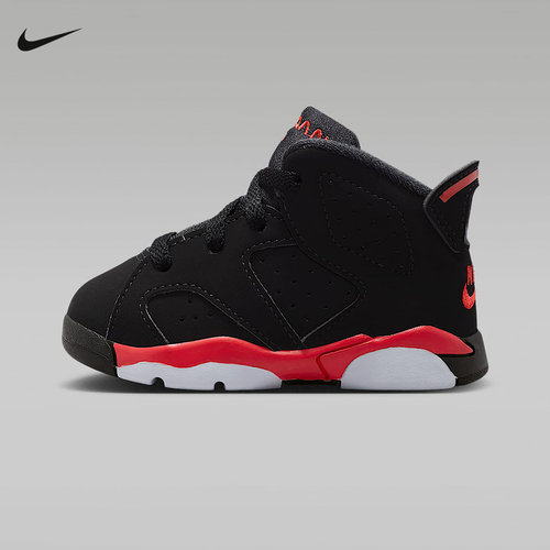 NIKE耐克童鞋Jordan 6 AJ6经典复刻抓地防滑婴童运动鞋IQ1280-001