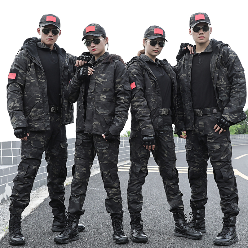 户外迷彩冲锋衣男女士三合一加绒加厚防风外套登山服秋冬防水