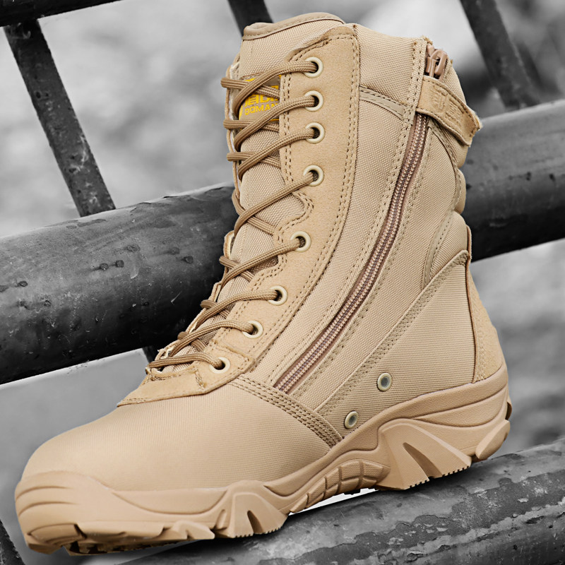 Boots militaires pour homme - lumière - Ref 1398443 Image 3