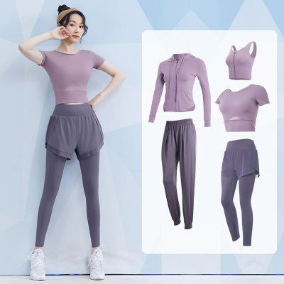 范斯蒂克短袖女紧身健身服套装