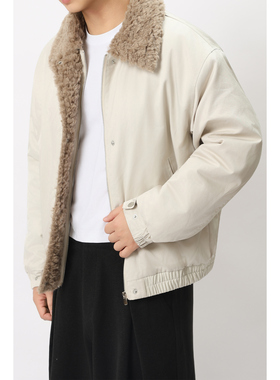 FFM-studio巴恩风毛领工装夹克棉服冬款加厚复古外套