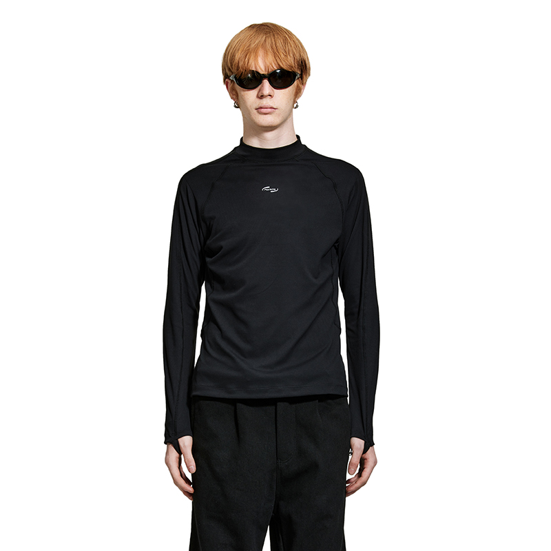 MOKACME 24SS 春夏四面弹运动紧身衣骑行服打底半高领长袖T恤男女