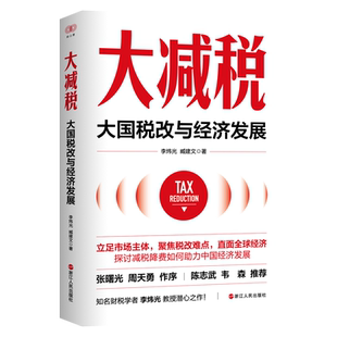 大减税 大国税改与经济发展 探讨减税降费如何助力中国经济发展 立足市场主体 聚焦税改难点 直面全球经济 浙江人民出版社