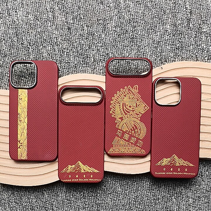 马年限定~中国红系列适用苹果iPhone15PM 16PM 17Air 17promax中国风马到成功财神貔貅日照金山凯夫拉手机壳