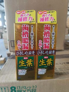 金色EX加强版日本小林齿槽浓漏生叶牙膏牙周红肿胀疼牙龈上火萎缩