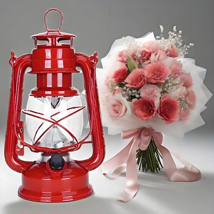 复古充电LED红色马灯结婚迎亲喜灯乔迁新居过火进宅子孙灯长明灯