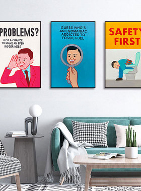 Joan Cornella挂画恶搞讽刺艺术插画有趣海报黑色幽默搞笑装饰画