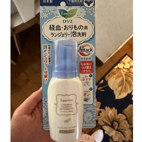日本KAO花王乐而雅弱酸性内衣泡洗剂泡沫洗衣液80ml 到26年7月