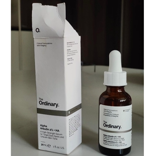保税 The ordinary 2%熊果苷+透明质酸精华液提亮30ml/60ml