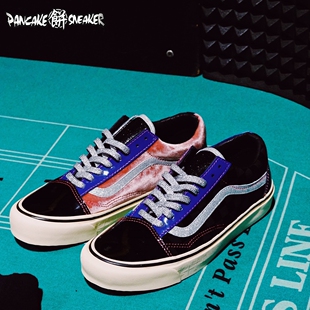 Aut OG联名天鹅绒黑色粉色男鞋 Vault Oldskool Feature 女鞋 Vans