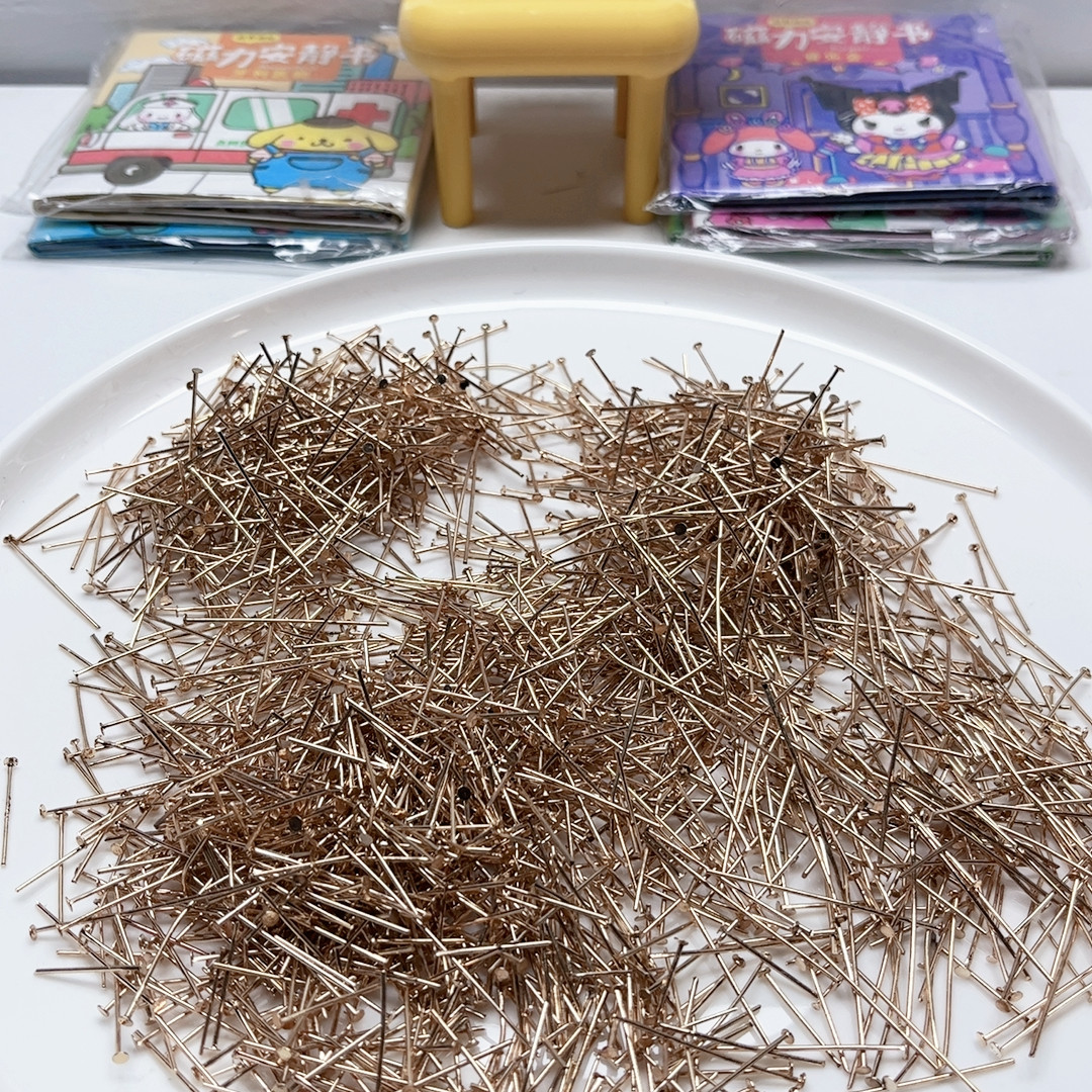 B75约2-4厘米金色铁T针半斤diy手工材料配件满30包邮,饰品/流行首饰/时尚饰品新,其他DIY饰品配件,淘宝优惠券,粉丝福利购,淘宝优惠卷