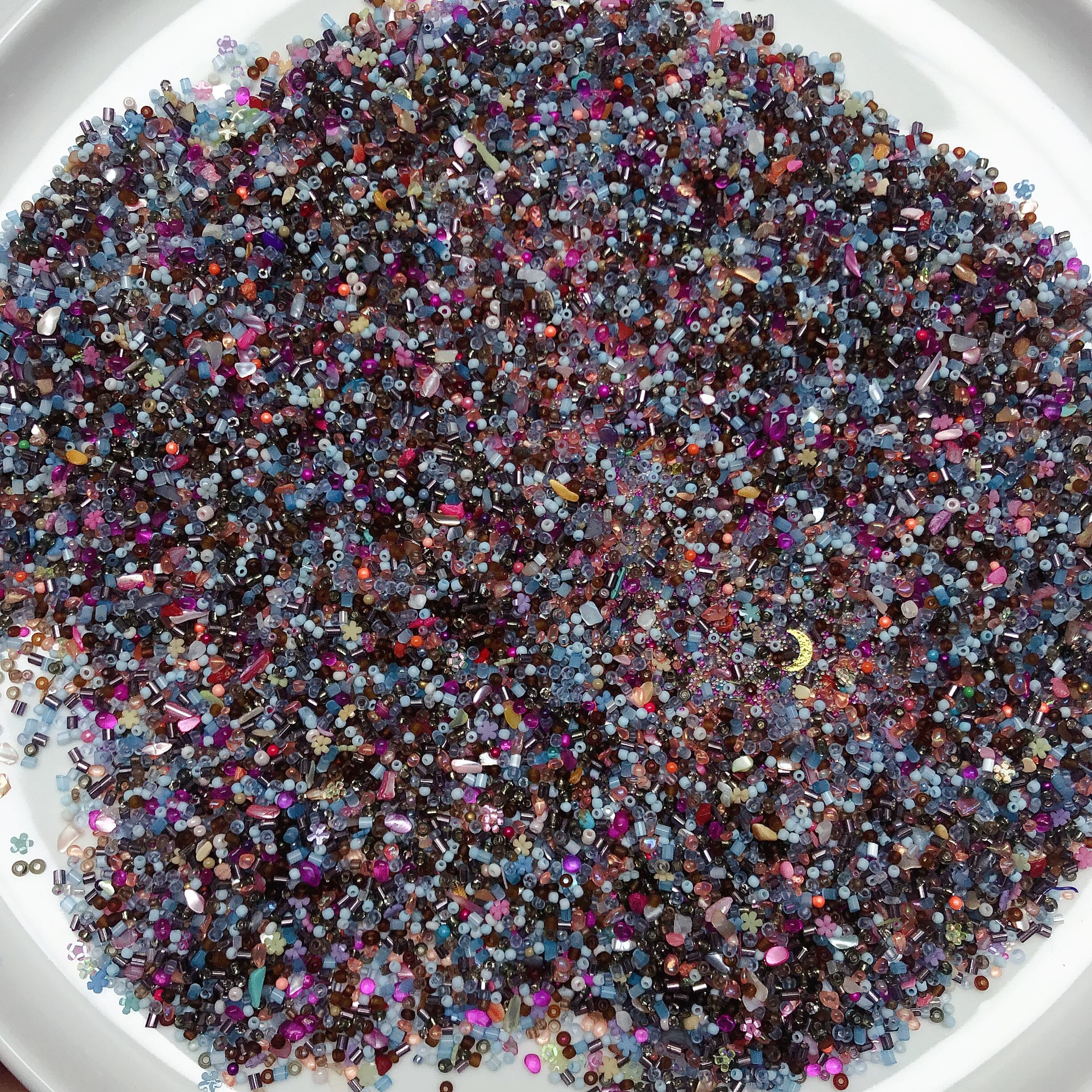 L02杂款珠子混发半斤盘中一份diy手工材料配件满30包邮