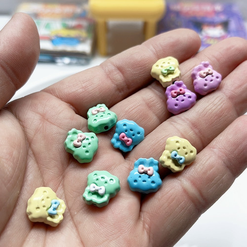 E55约1.2厘米合金兔子珠子9-11个diy手工材料配件满30包邮