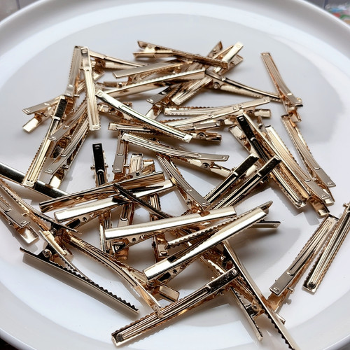 R34约6厘米金色鸭嘴夹48-50个diy手工材料配件满30包邮