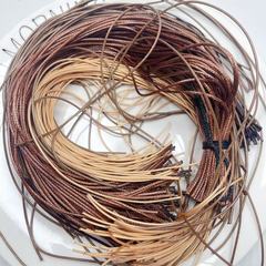 A60粗0.15-0.2CM长40CM韩国蜡绳半斤diy手工材料配件满30包邮