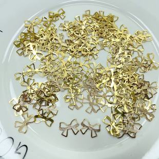 包邮 A08约2CM金色铜蝴蝶结50克约145 155个diy手工材料配件满30