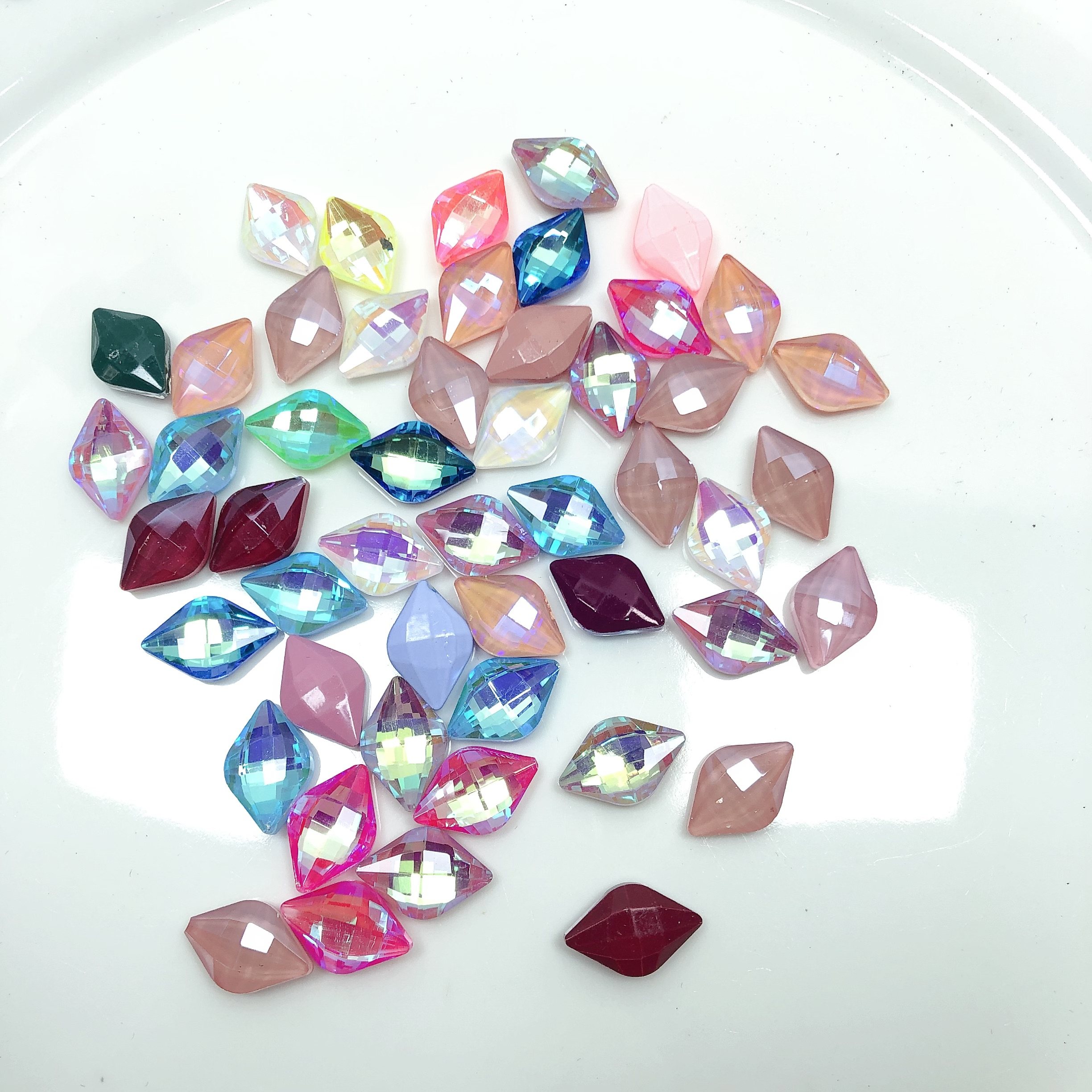 B72约1.4CM玻璃钻约47-50颗diy手工材料配件满30包邮