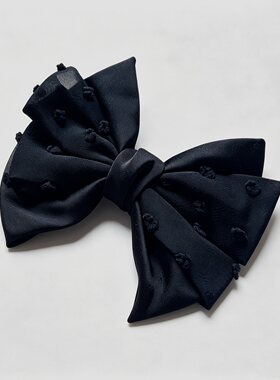 D17约9-11CM黑色蝴蝶结10个diy手工材料配件满30包邮