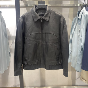 翻领绵羊皮休闲夹克真皮皮衣外套GEX11214923潮 新款 G家男装 秋冬季